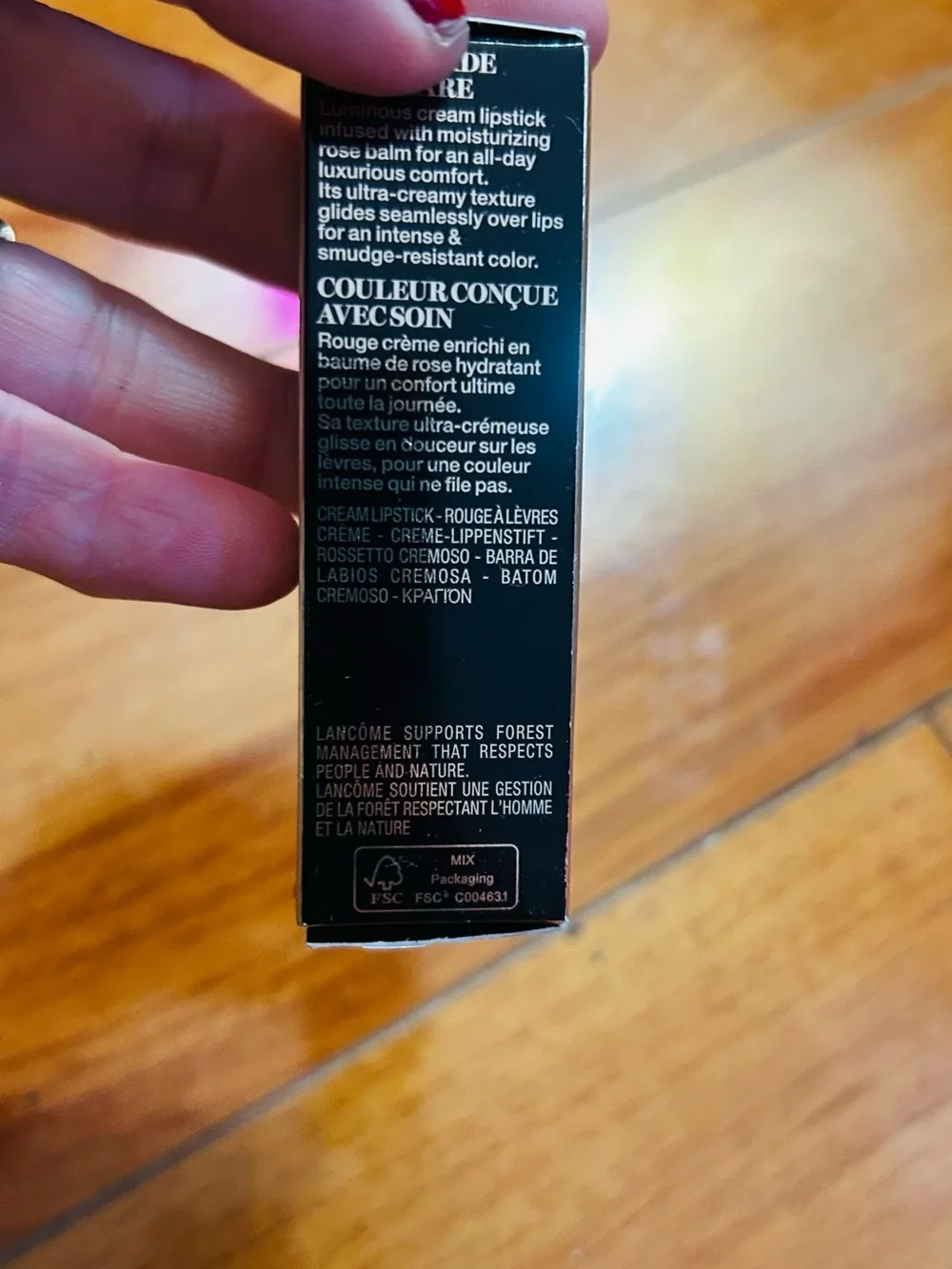 Lancôme L'Absolu Rouge Cream Lipstick - Vintage Ruby Pink